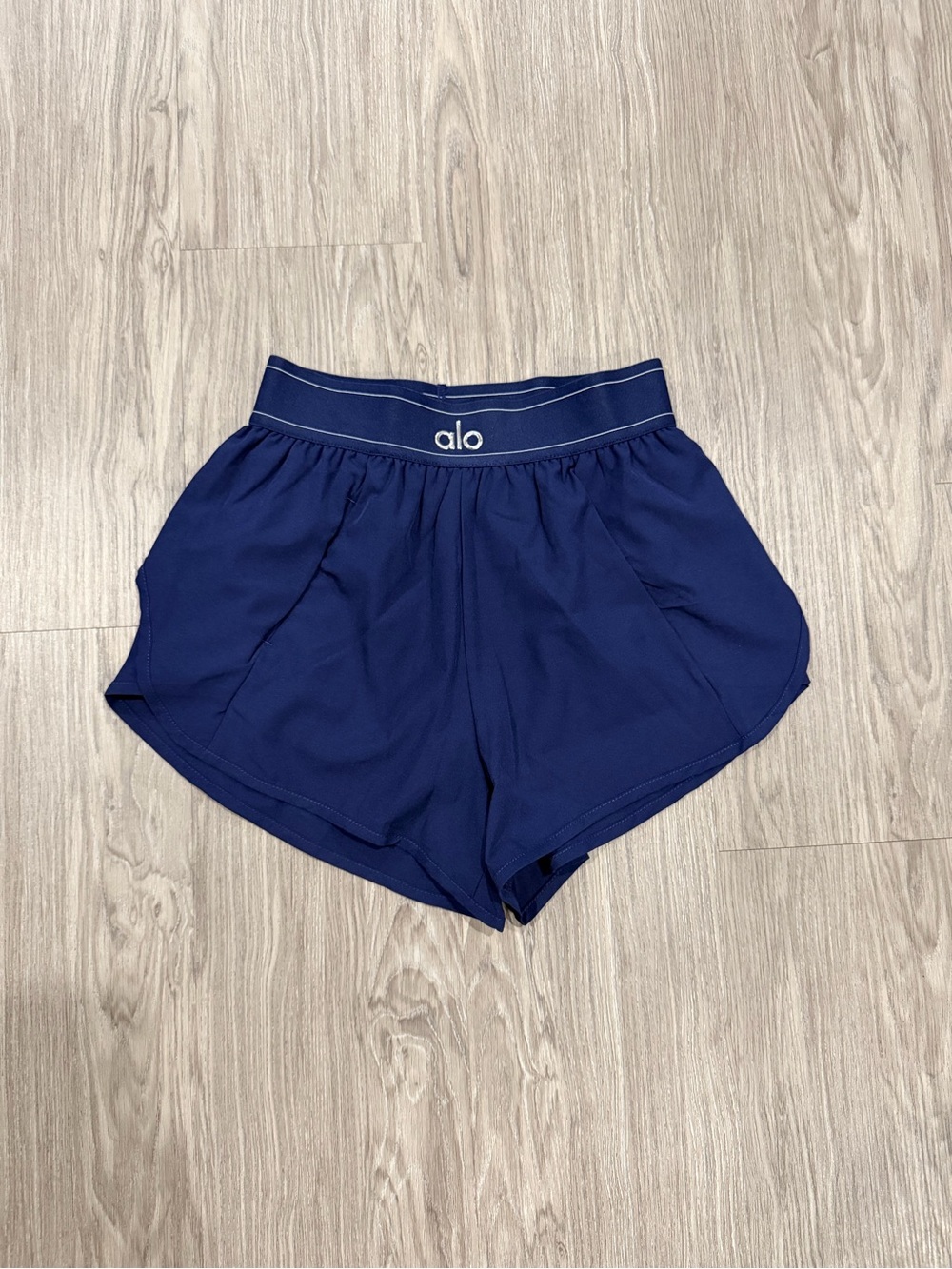 ALO Yoga Navy High-Rise Athletic Shorts